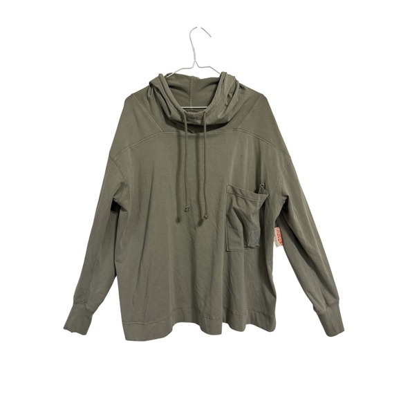 Free People FP Movement Tops - Free People FP Movement Sage Stone Green Cowl Neck Hoodie XS OB2121148 NWT‎